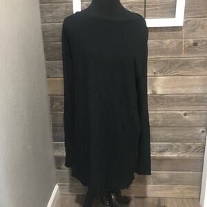 Banana Republic black long sleeve long loose pullover women's size large